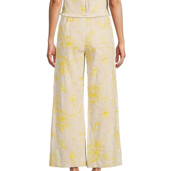 Antonio Melani Alexa Soutache Embroidered Linen Blend Wide Leg Pants NWT 6 - Picture 13 of 14